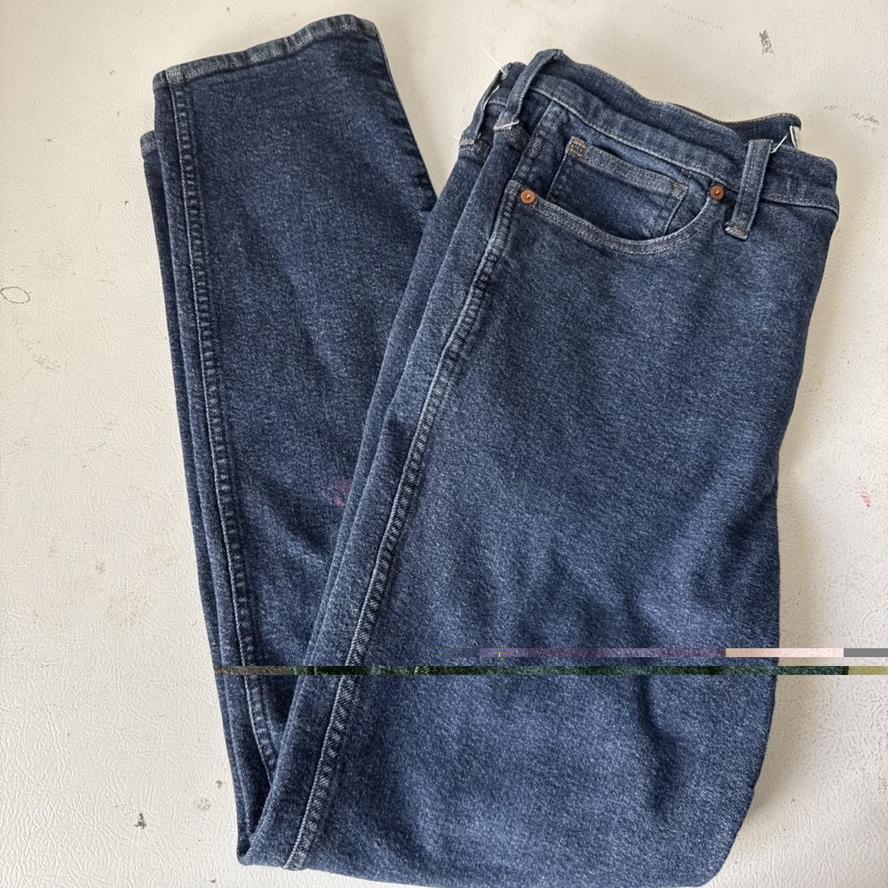 Madewell Jeans Womens 36T Blue Stovepipe Denim Mid Rise READ DESCRIPTION